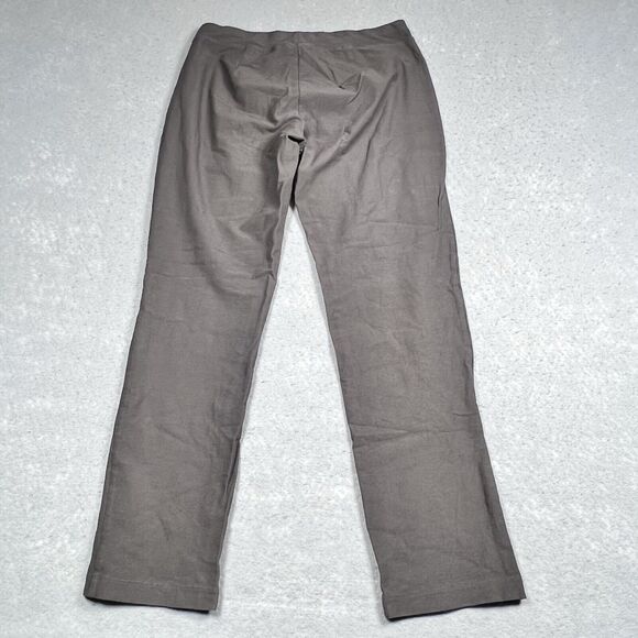 Eileen Fisher Pants Womens X-Small Gray Washable Stretch Ankle Crepe Straight - Picture 8 of 11